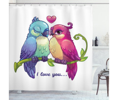 Branch with Heart Shower Curtain