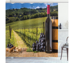 Vineyard Tuscany Grape Shower Curtain