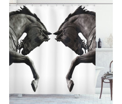 Abstract Horse Shower Curtain