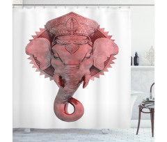 Asian Culture Symbol Shower Curtain