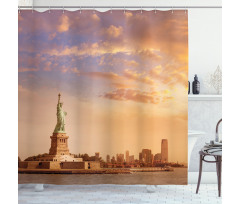 Freedom on NYC Shower Curtain