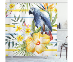 Tropic Exotic Parrots Shower Curtain