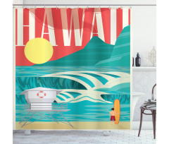 Hawaii Holiday Coast Shower Curtain
