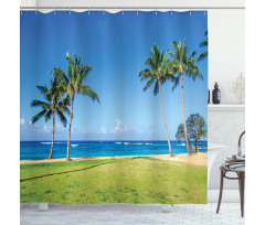 Coconut Palm Hawaii Shower Curtain