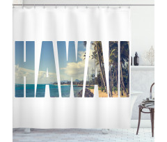 Hawaii Themed Shower Curtain