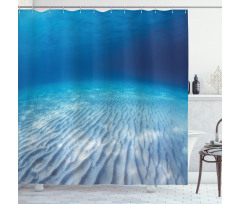 Clear Water and Waves Shower Curtain