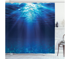 Sandy Seabed Sea Scene Shower Curtain