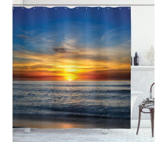 Pacific California Sunset Shower Curtain