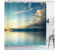 Sea Sunset Horizon Shower Curtain