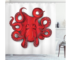 Octopus Animal Marine Shower Curtain