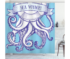 Lifebuoy Vintage Style Shower Curtain