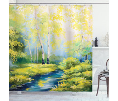 Pastoral Forest Woods Shower Curtain