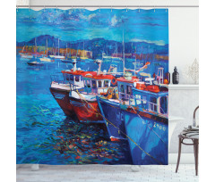 Harbour by the Sea Shower Curtain