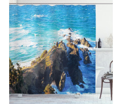 Austalian Cliffs by Sea Shower Curtain