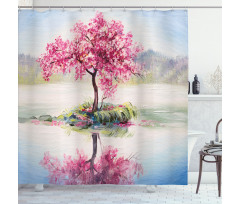 Japanese Cherry Tree Shower Curtain