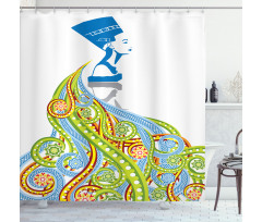 Pharaoh Crown Shower Curtain