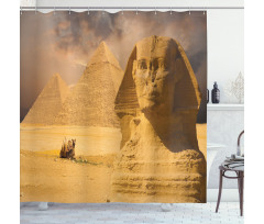 Sphinx Old Face Shower Curtain