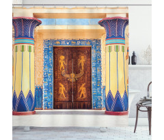 Egypt Building Shower Curtain