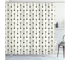 Retro Boho Arrow Pattern Shower Curtain