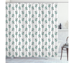 Tribal Graphic Pattern Shower Curtain
