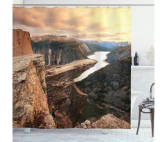 River Canyon Norway Shower Curtain