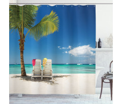 Relaxing Panorama Sea Shower Curtain