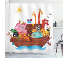 Sunny Day in the Ark Shower Curtain