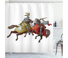 Middle Age Knights Shower Curtain