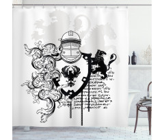 Medieval Knight Shower Curtain