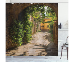 Old Street of Tuscany Shower Curtain