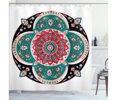 Floral Ethnic Shower Curtain