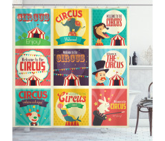 Carnival Old Circus Shower Curtain