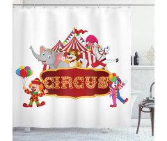 Nostalgic Circus Tent Shower Curtain