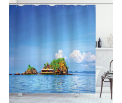 Idyllic Tropic Islands Shower Curtain