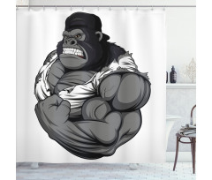 Animal Athlete Gorilla Shower Curtain