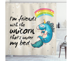 Dreamer Pony Shower Curtain