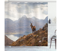 Western Ross Mountain View Shower Curtain