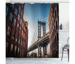 Manhattan Bridge USA Shower Curtain