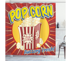 Pop Corn Movie Snack Shower Curtain