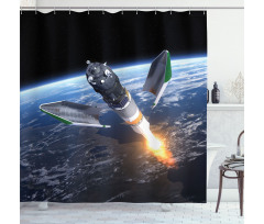 Spacecraft Cosmos Shower Curtain
