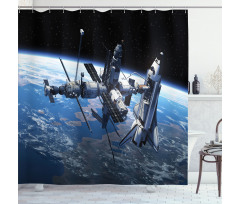 Cosmonaut Adventure Shower Curtain