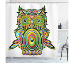 Owl Eye Shower Curtain
