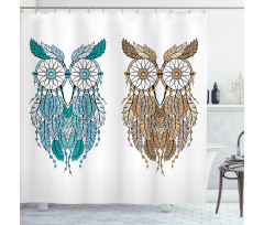 Farsighted Birds Shower Curtain