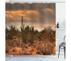 Dramatic Shady Desert Shower Curtain