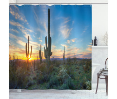 Cactus Noon Shower Curtain