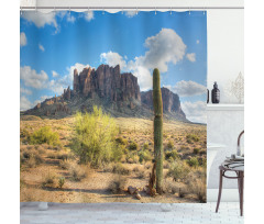 Canyon Cloudy Cliff Shower Curtain