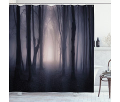 Deep in Spooky Jungle Shower Curtain