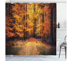 Vivid Leaf Plant Eco Shower Curtain