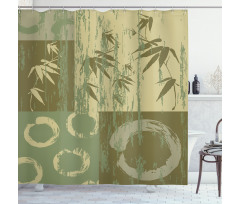 Vintage Bamboo Shower Curtain