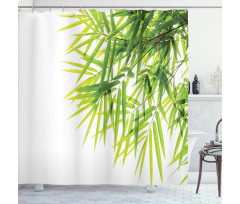 Bamboo Leaf Peace Shower Curtain
